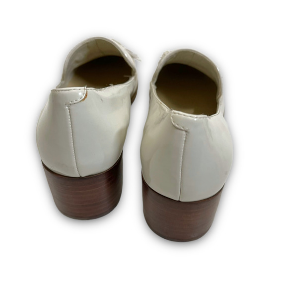 Marc Fischer Phylicia 2 Faux Patent Leather white Oxford Heel - Picture 4 of 6